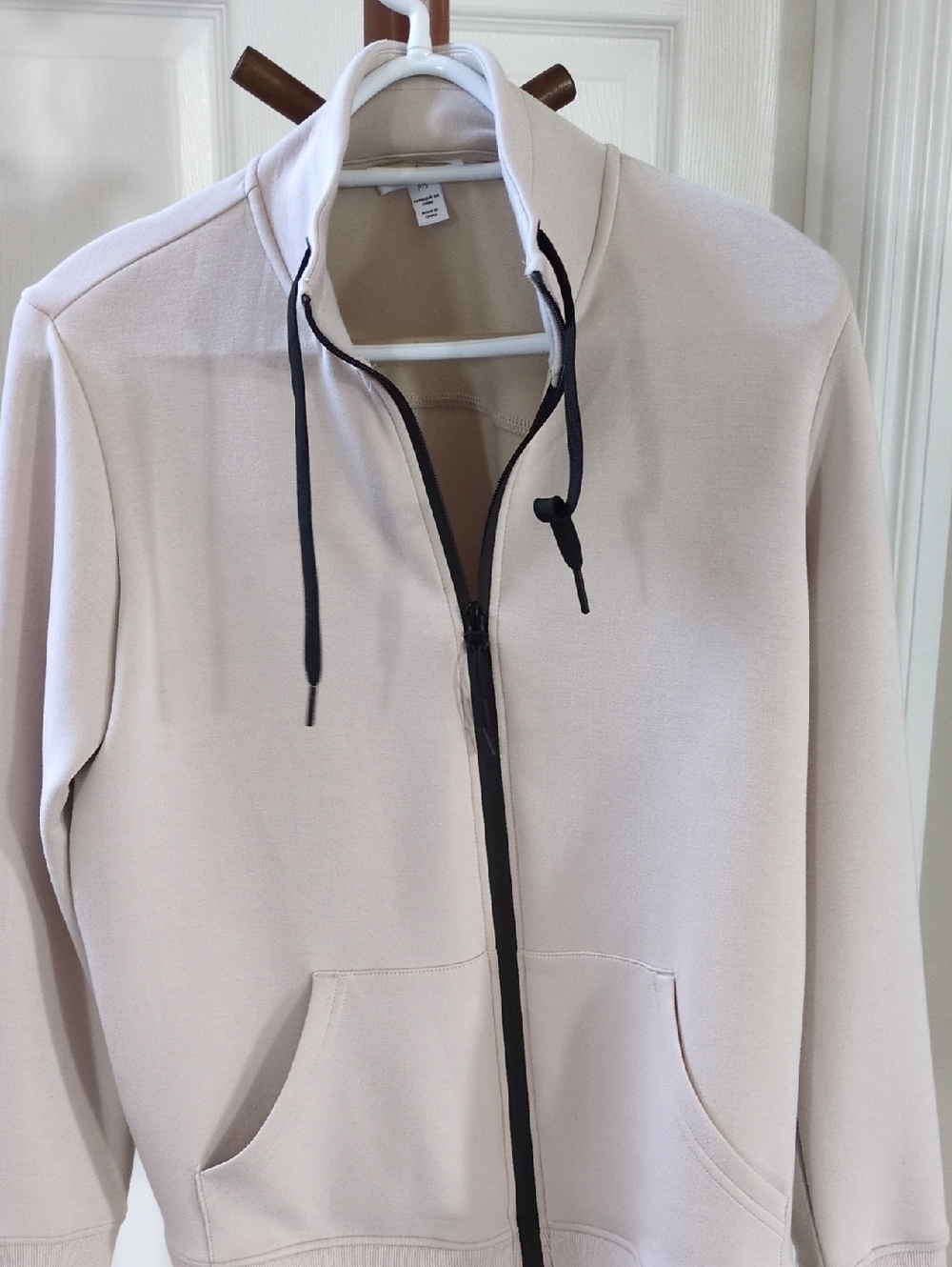 Tribal Sport Beige Zip Hoodie